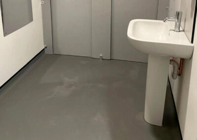 A newly installed sink / basin